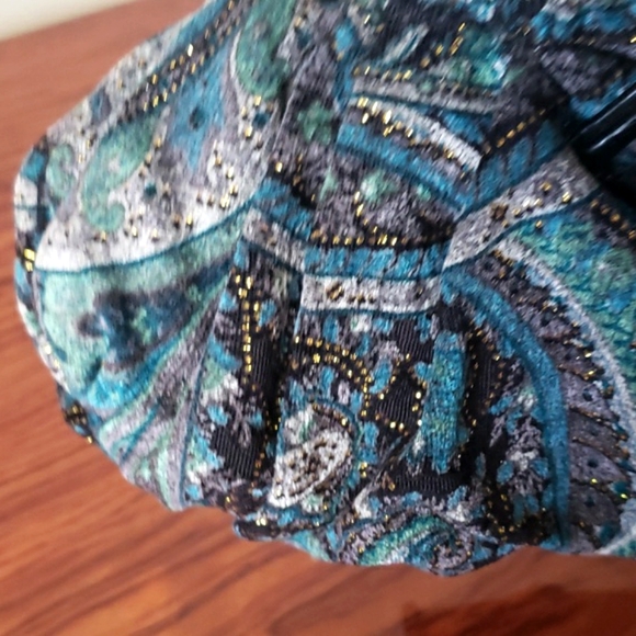 Aldo Mini Purse Gorgeous Print Colors,Sparkly & brass hardware / Leather Details - Picture 17 of 17